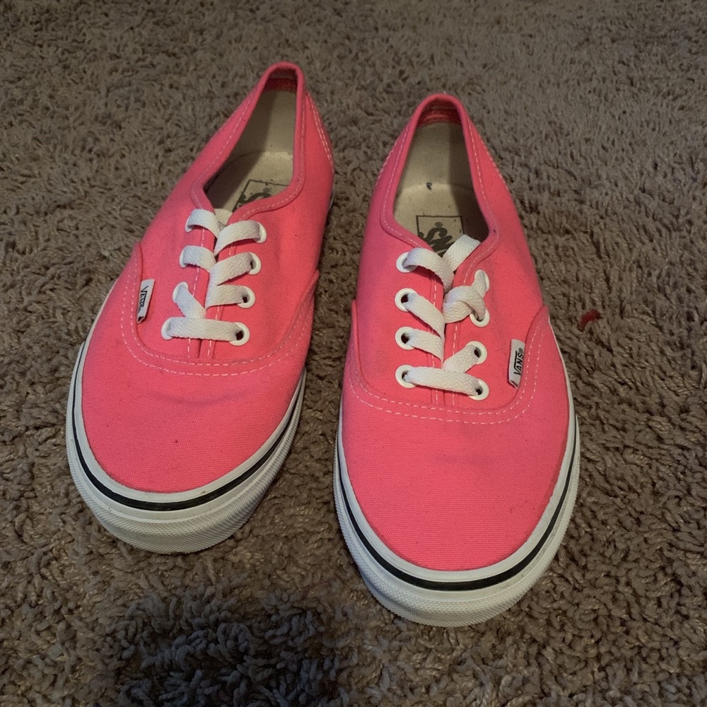bright pink classic vans